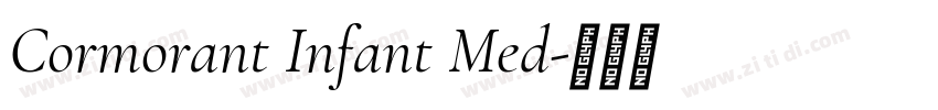 Cormorant Infant Med字体转换